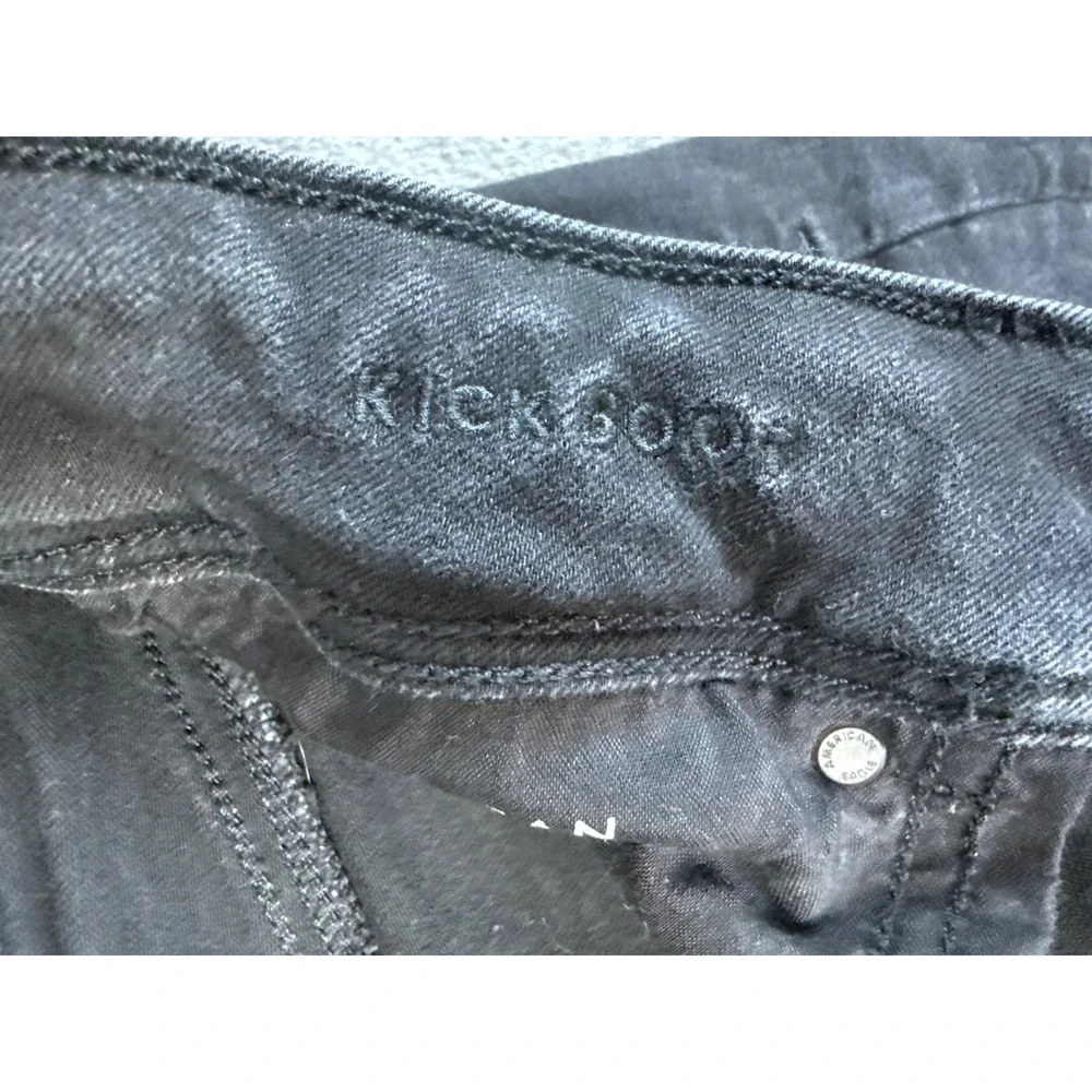 American Eagle Kick Boot Jeans Womens 10 Black Next Level Stretch Travel Country